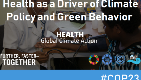 Health as a driver of climate policy and green behavior