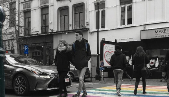 Loving to Win or Hating to Lose - Brussels Rainbow Crosswalk.2