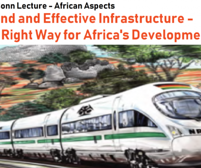 Sound and Effective Infrastructure - The Right Way for Africa's Development, VHS Bonn