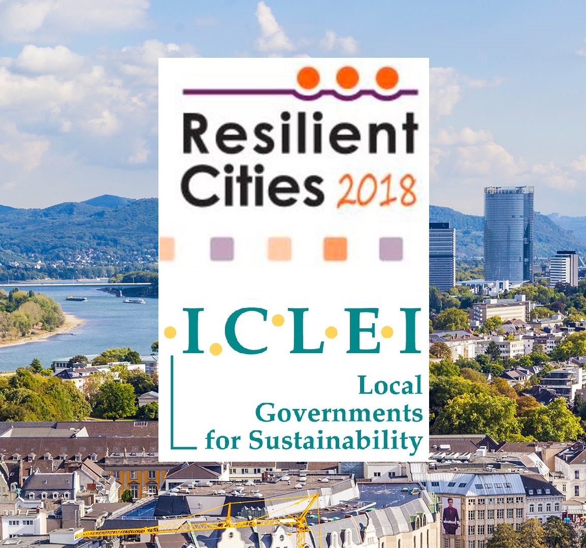 Resilient Cities 2018, ICLEI logos